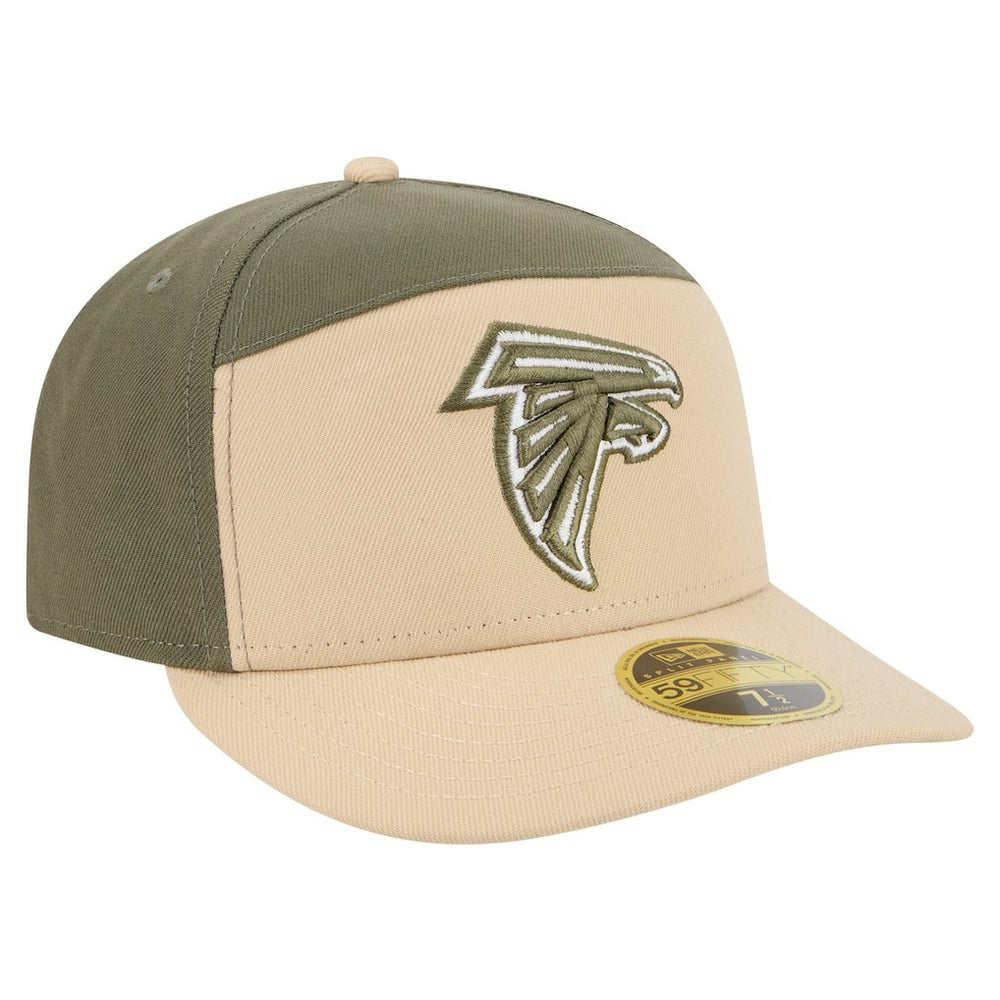 Atlanta Falcons New Era Color Pack Split Panel 59FIFTY Fitted Hat - Light Beige/Olive - NFL
