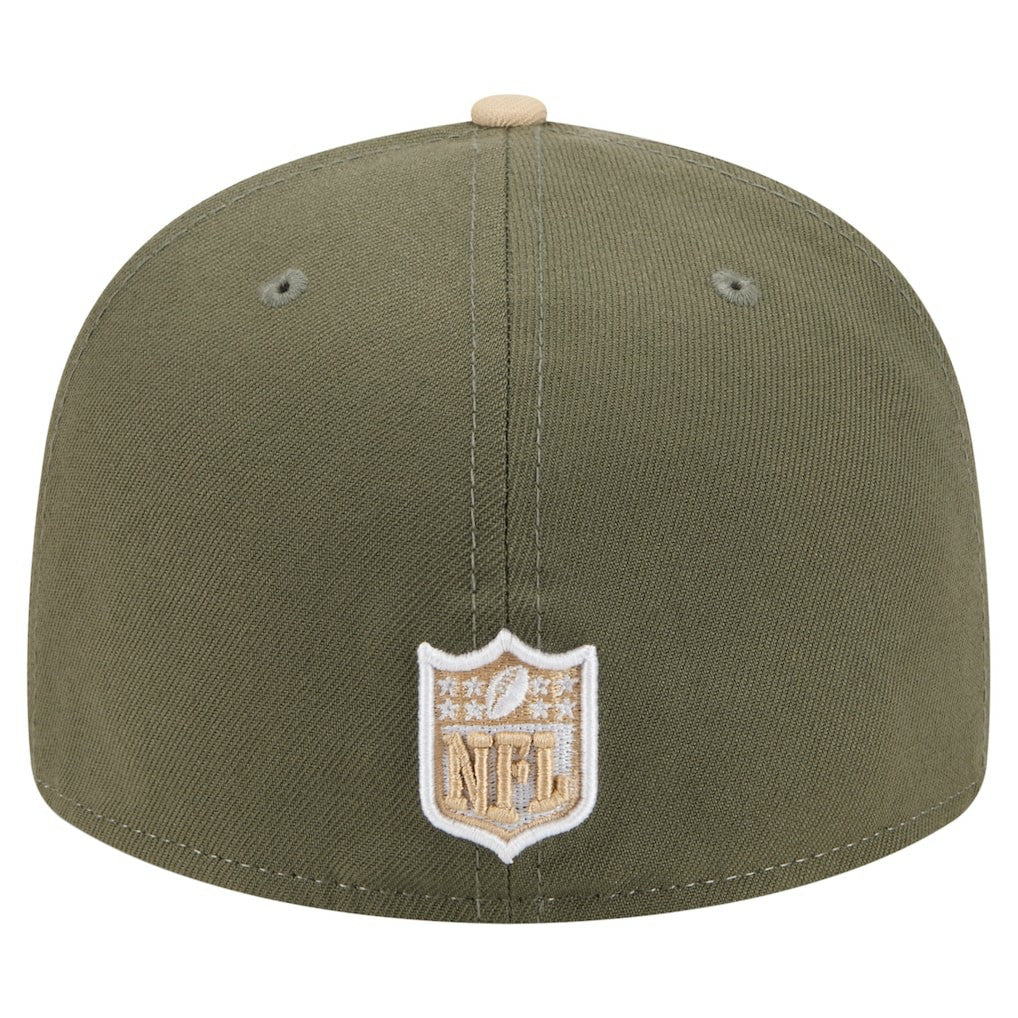 Atlanta Falcons New Era Color Pack Split Panel 59FIFTY Fitted Hat - Light Beige/Olive - NFL