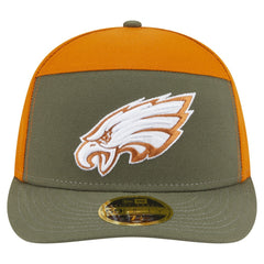 Philadelphia Eagles New Era Two-Tone Color Pack Split Panel 59FIFTY Fitted Hat - Olive/Brown - NFL