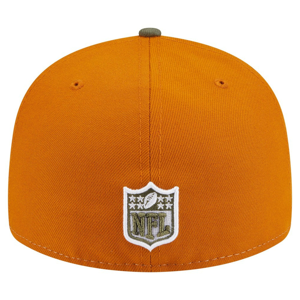 Philadelphia Eagles New Era Two-Tone Color Pack Split Panel 59FIFTY Fitted Hat - Olive/Brown - NFL