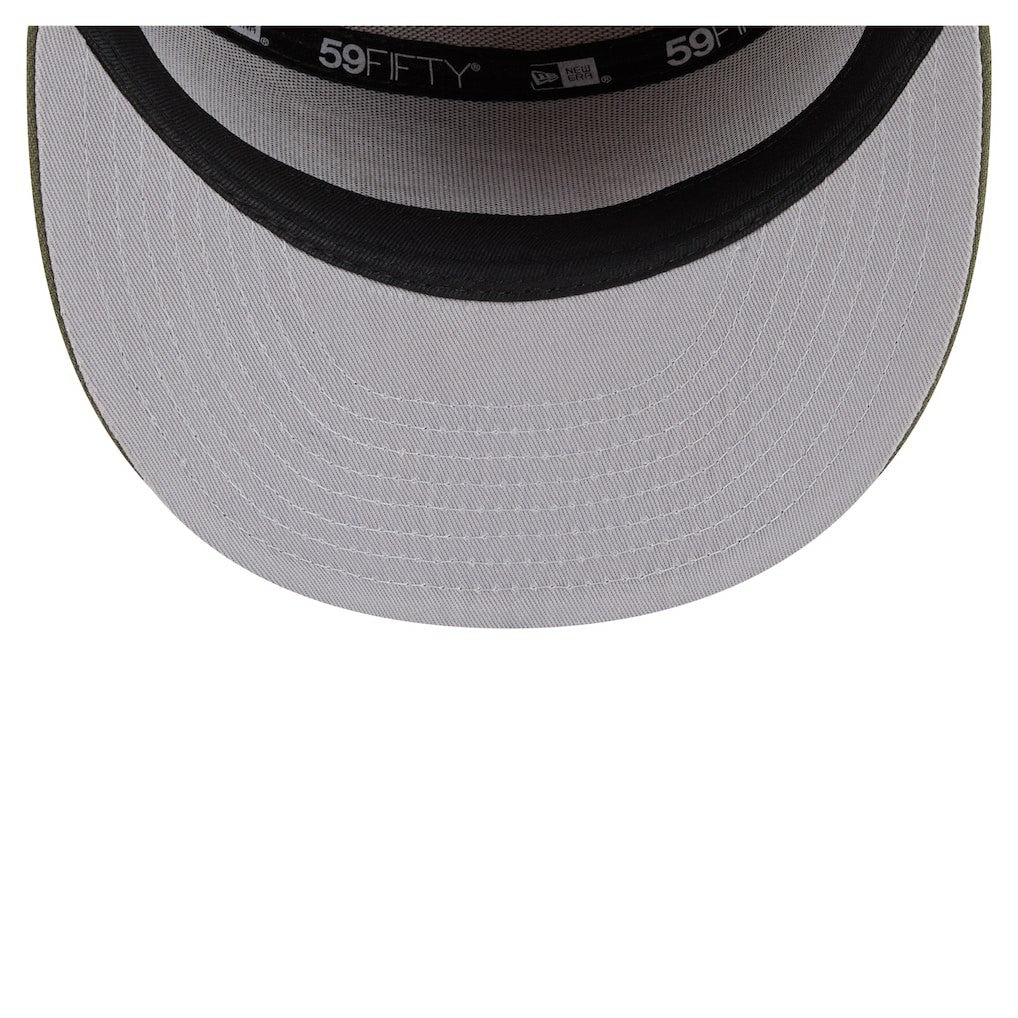 Philadelphia Eagles New Era Two-Tone Color Pack Split Panel 59FIFTY Fitted Hat - Olive/Brown - NFL
