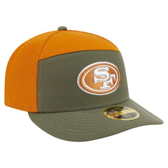 San Francisco 49ers New Era Two-Tone Color Pack Split Panel 59FIFTY Fitted Hat - Olive/Brown - NFL