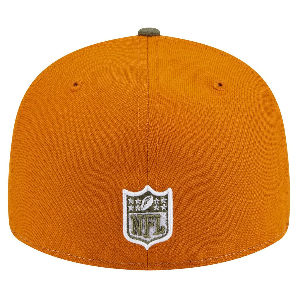 San Francisco 49ers New Era Two-Tone Color Pack Split Panel 59FIFTY Fitted Hat - Olive/Brown - NFL