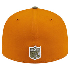 Miami Dolphins New Era Two-Tone Color Pack Split Panel 59FIFTY Fitted Hat - Olive/Brown - NFL
