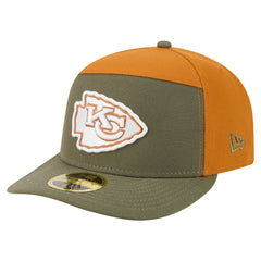 Kansas City Chiefs New Era Two-Tone Color Pack Split Panel 59FIFTY Fitted Hat - Olive/Brown - NFL