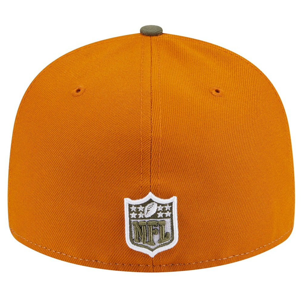 Las Vegas Raiders New Era Two-Tone Color Pack Split Panel 59FIFTY Fitted Hat - Olive/Brown - NFL