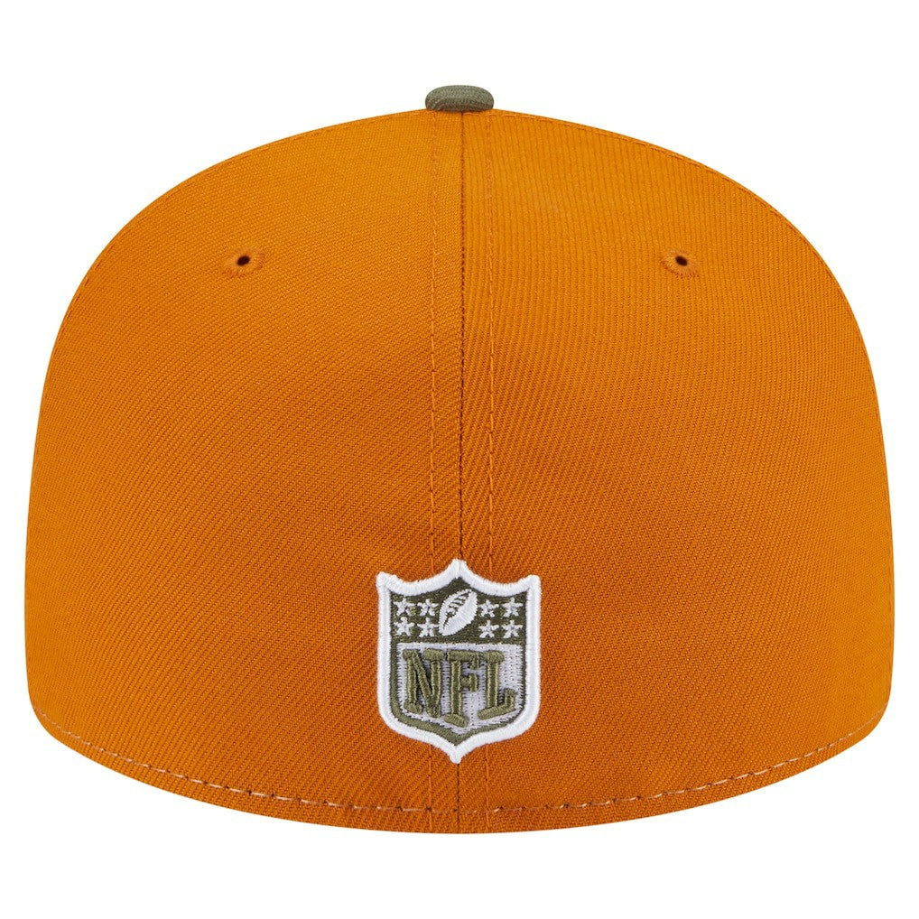 Detroit Lions New Era Two-Tone Color Pack Split Panel 59FIFTY Fitted Hat - Olive/Brown - NFL