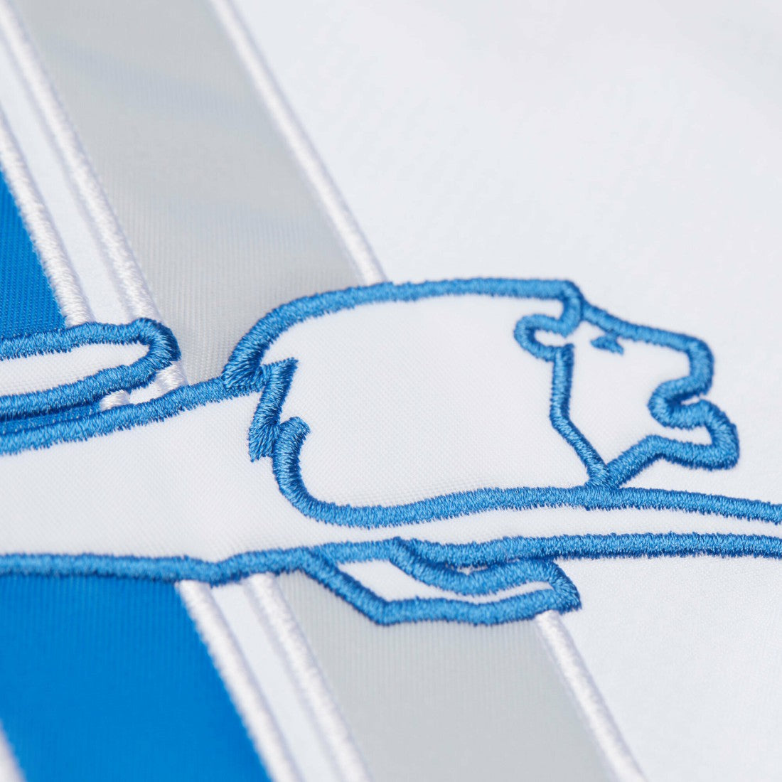 Detroit Lions Vintage Logo Coaches Full-Snap Hoodie Jacket - White - Mitchell & Ness