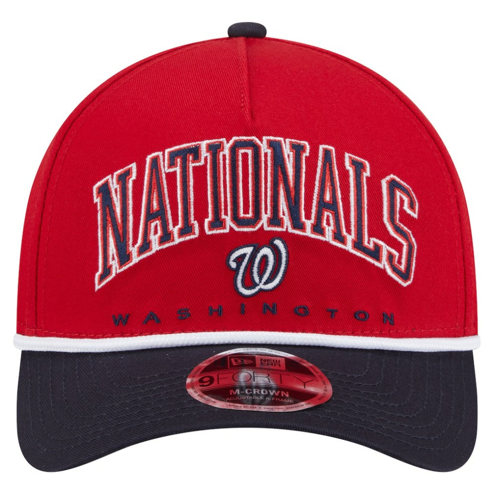 Washington Nationals New Era Arch 9FORTY A-Frame M-Crown Adjustable Hat for sale