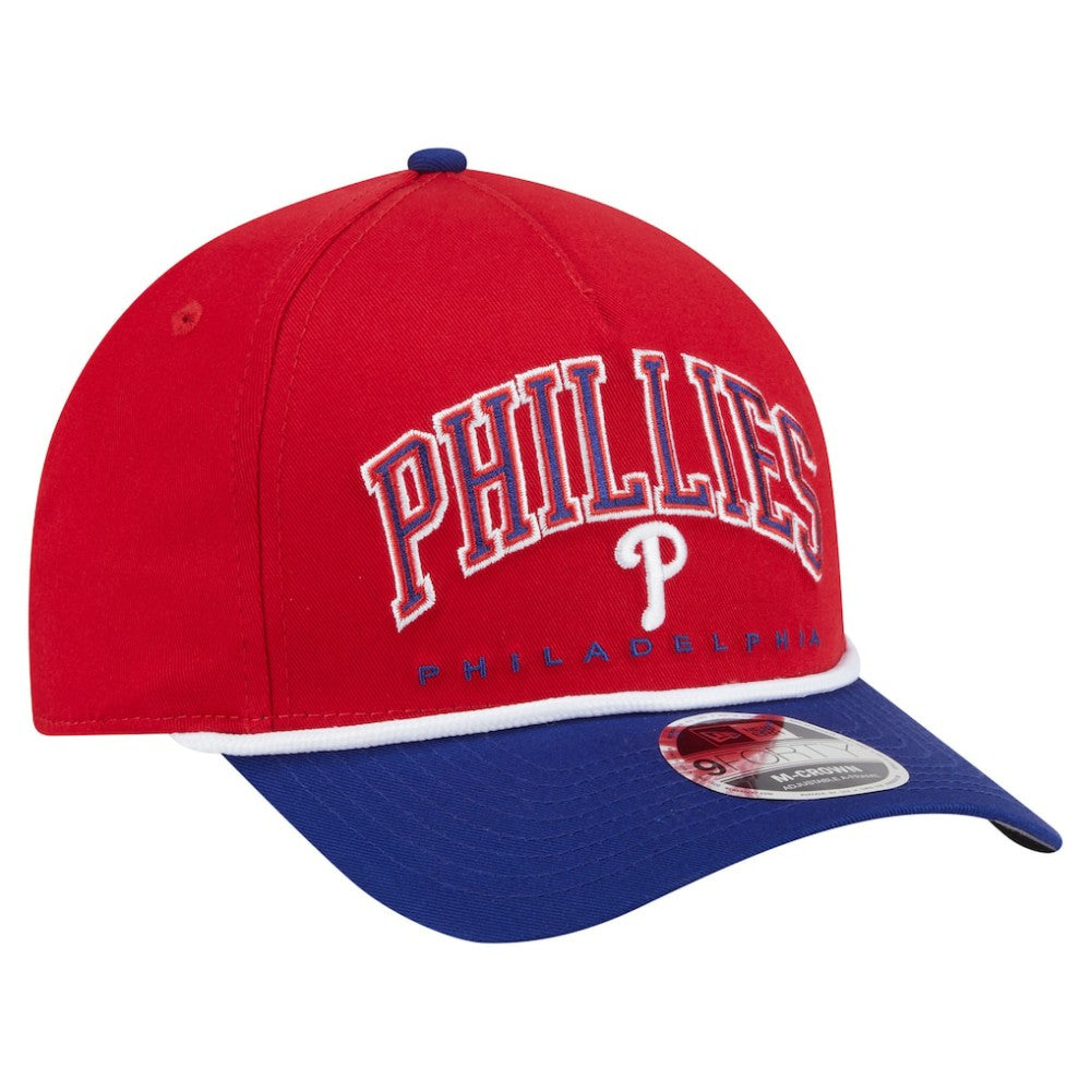 Philadelphia Phillies New Era Arch 9FORTY A-Frame M-Crown Adjustable Hat Discount