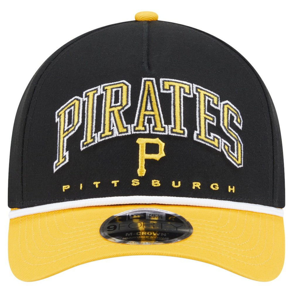 Pittsburgh Pirates New Era Arch 9FORTY A-Frame M-Crown Adjustable Hat Sale