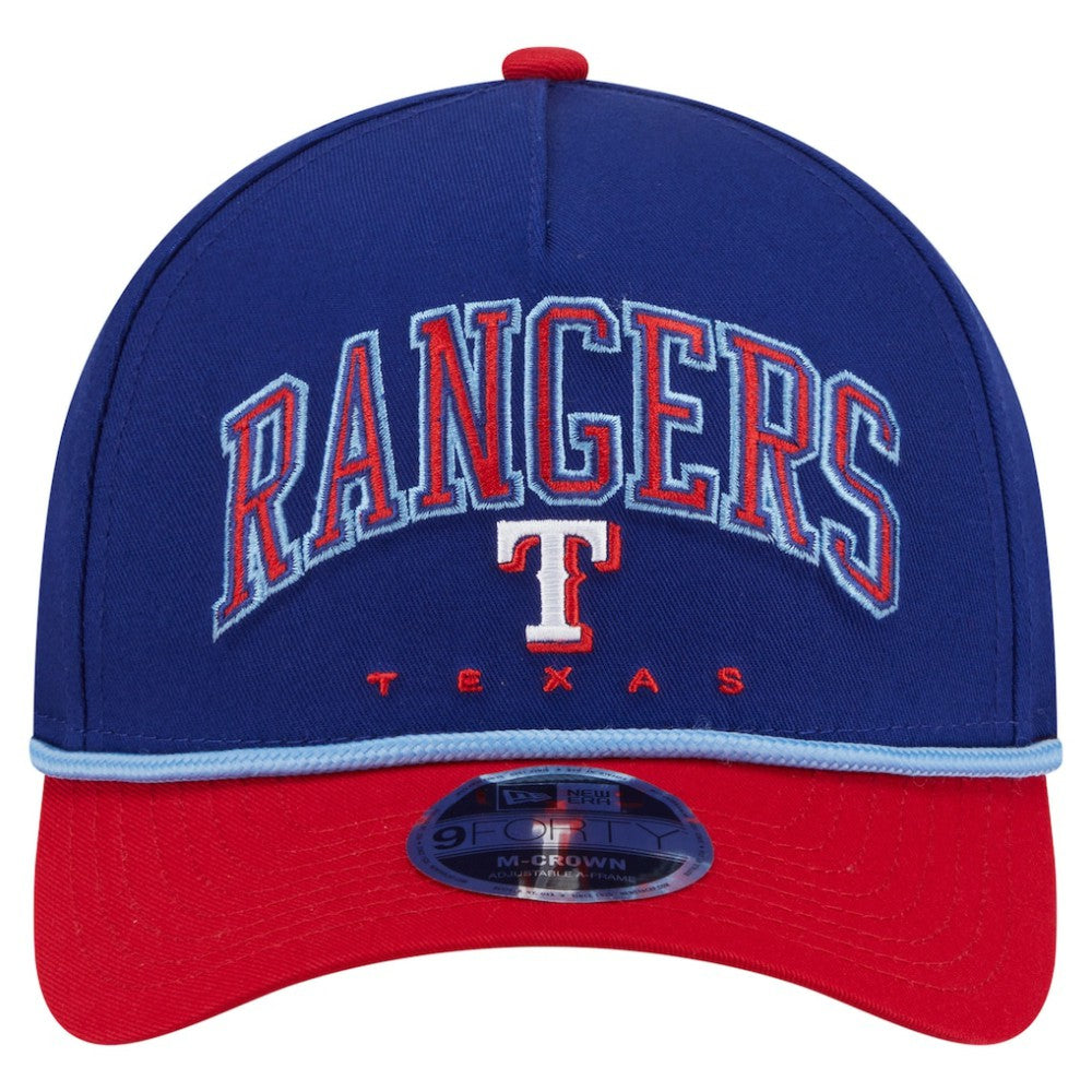 Texas Rangers New Era Arch 9FORTY A-Frame M-Crown Adjustable Hat Online