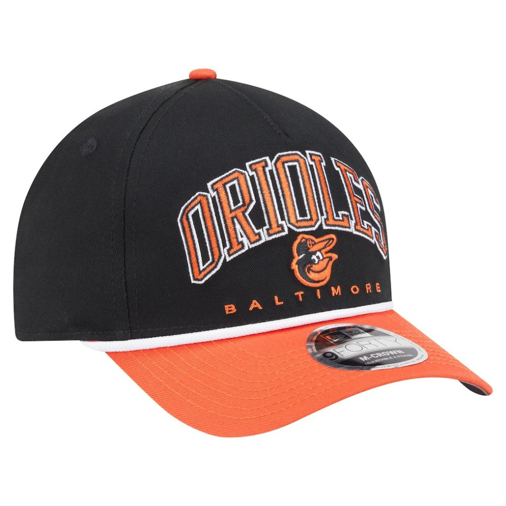 Baltimore Orioles New Era Arch 9FORTY A-Frame M-Crown Adjustable Hat Outlet