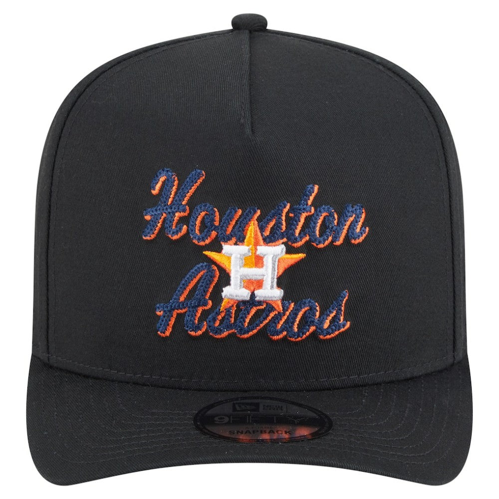 Houston Astros New Era Chainstitch 9FIFTY A-Frame Snapback Hat Sale