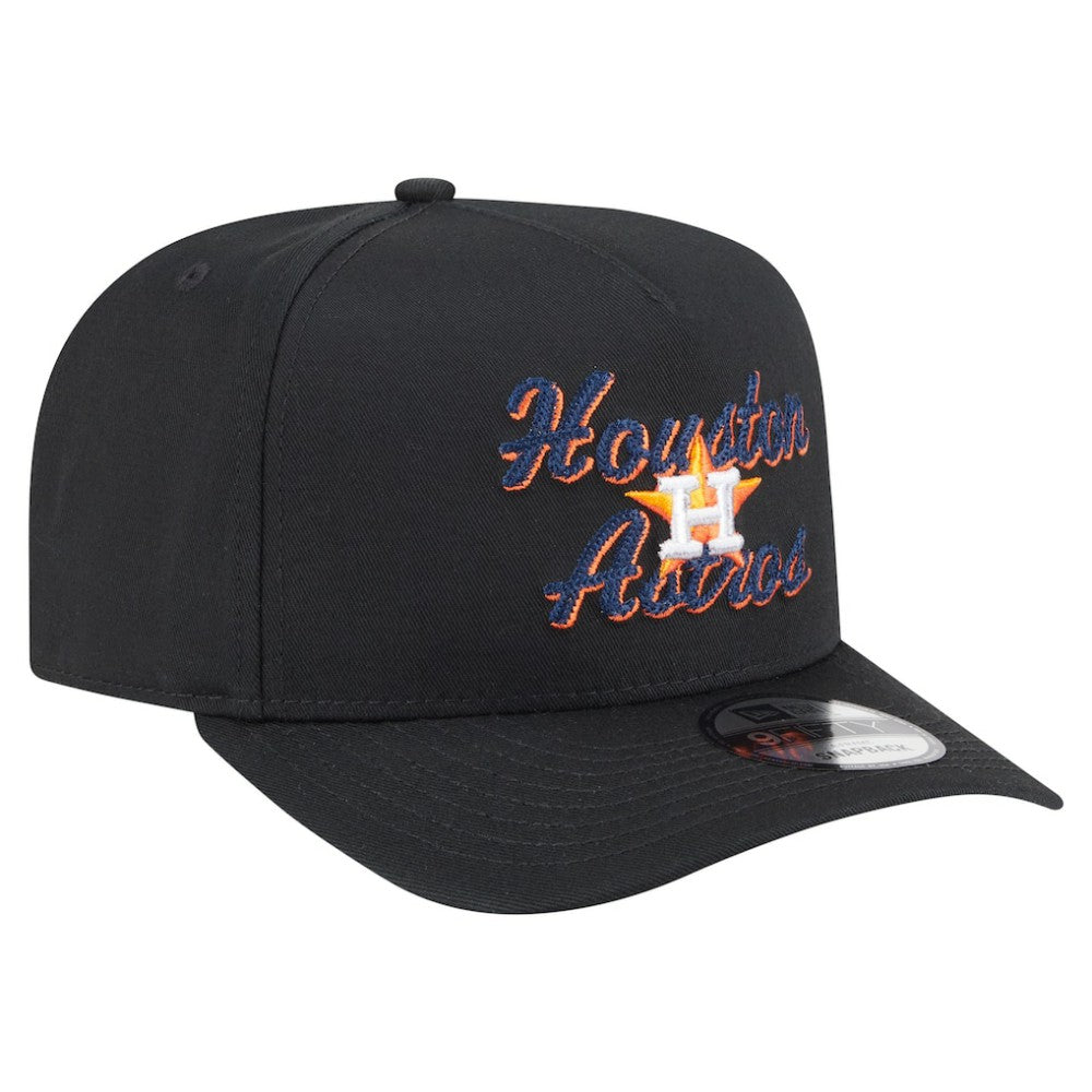 Houston Astros New Era Chainstitch 9FIFTY A-Frame Snapback Hat Sale