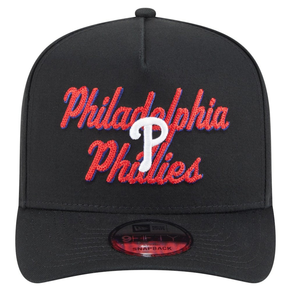 Philadelphia Phillies New Era Chainstitch 9FIFTY A-Frame Snapback Hat Discount