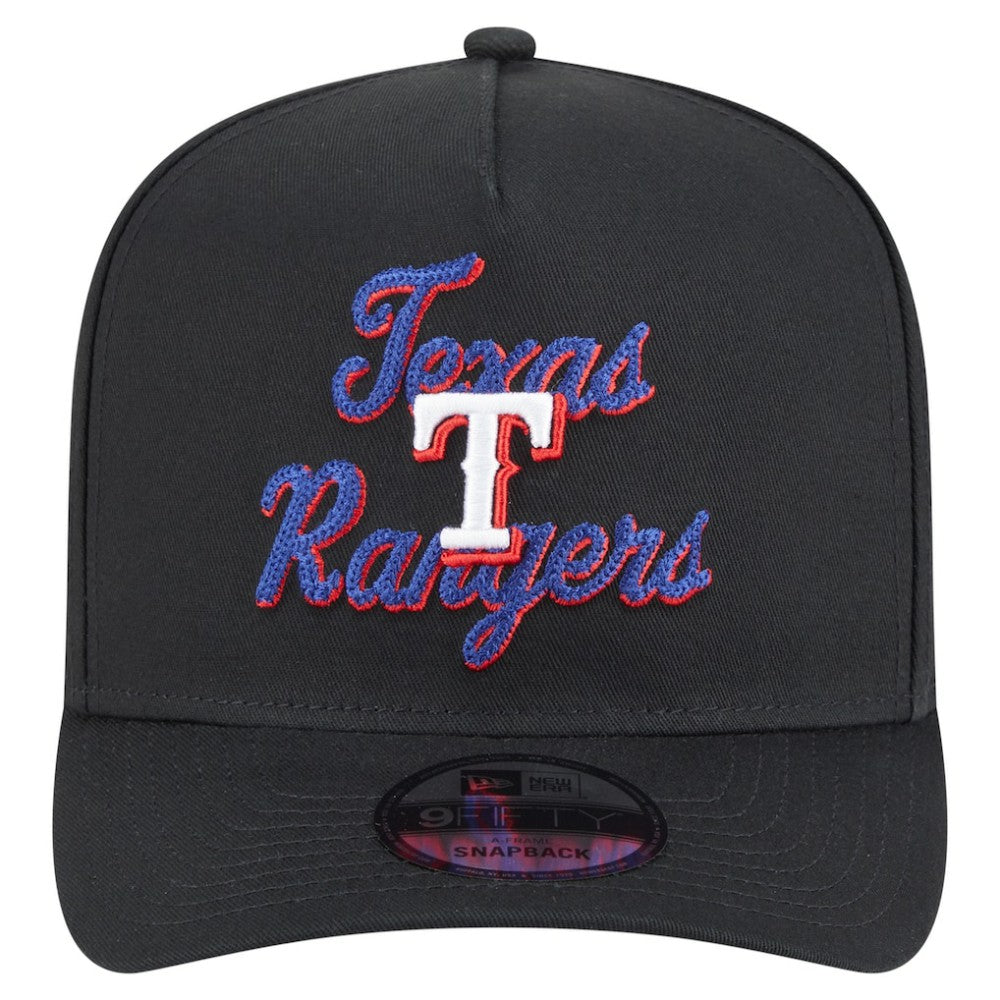 Texas Rangers New Era Chainstitch 9FIFTY A-Frame Snapback Hat Online