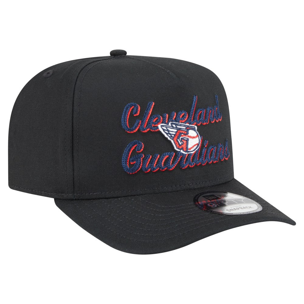 Cleveland Guardians New Era Chainstitch 9FIFTY A-Frame Snapback Hat Sale