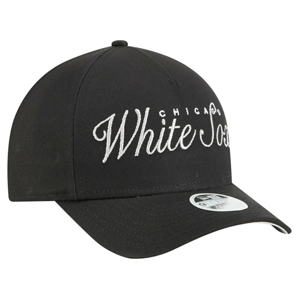 Chicago White Sox New Era Women's Metallic A-Frame 9FORTY Adjustable Hat Sale