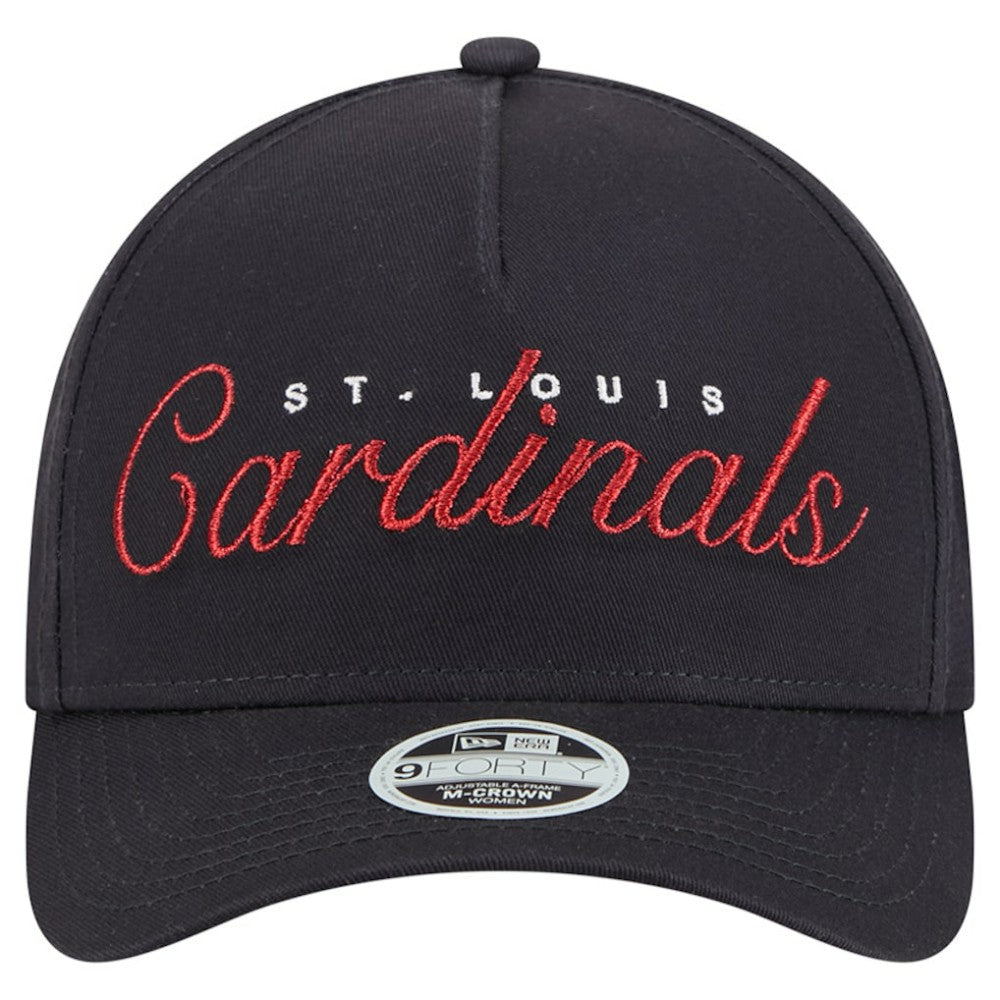 St. Louis Cardinals New Era Women's Metallic A-Frame 9FORTY Adjustable Hat Near Me