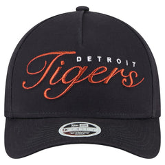 Detroit Tigers New Era Women's Metallic A-Frame 9FORTY Adjustable Hat for sale