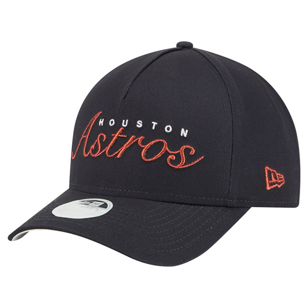 Houston Astros New Era Women's Metallic A-Frame 9FORTY Adjustable Hat for sale