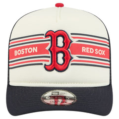 Boston Red Sox New Era Banner A-Frame 9FIFTY Trucker Snapback Hat Discount