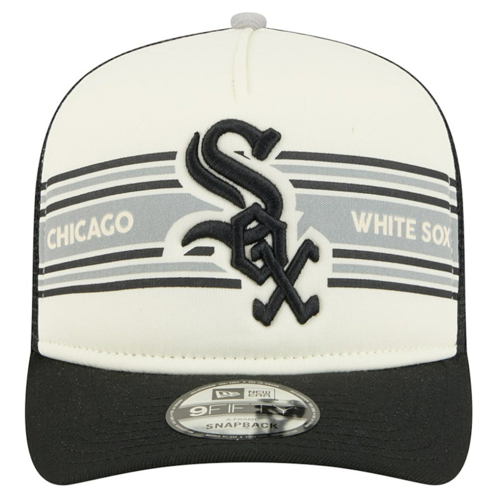 Chicago White Sox New Era Banner A-Frame 9FIFTY Trucker Snapback Hat Online