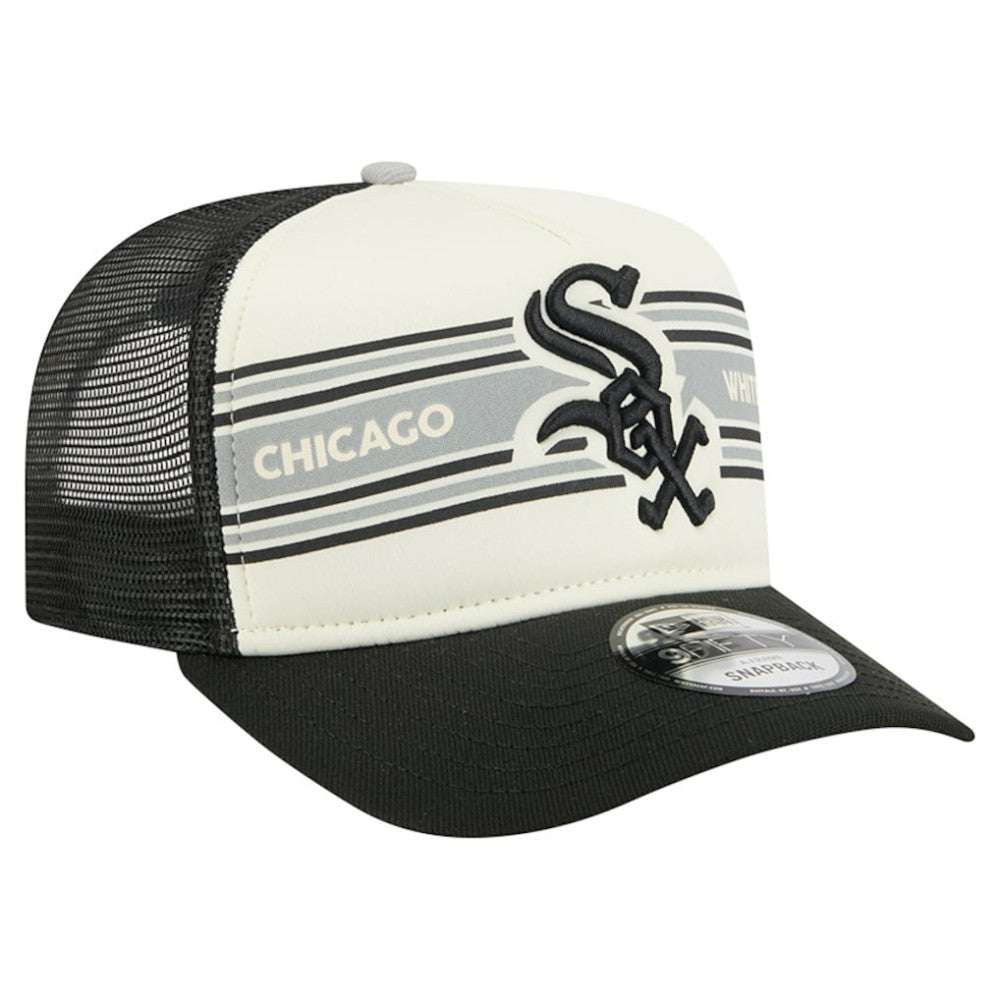 Chicago White Sox New Era Banner A-Frame 9FIFTY Trucker Snapback Hat Online