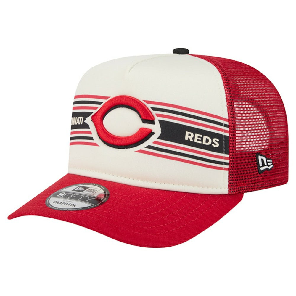 Cincinnati Reds New Era Banner A-Frame 9FIFTY Trucker Snapback Hat Near Me
