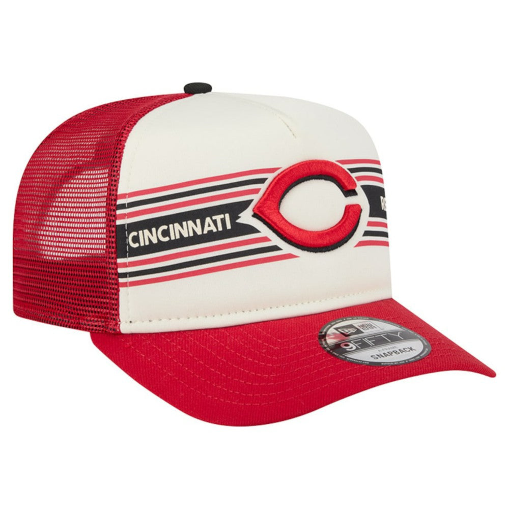 Cincinnati Reds New Era Banner A-Frame 9FIFTY Trucker Snapback Hat Near Me