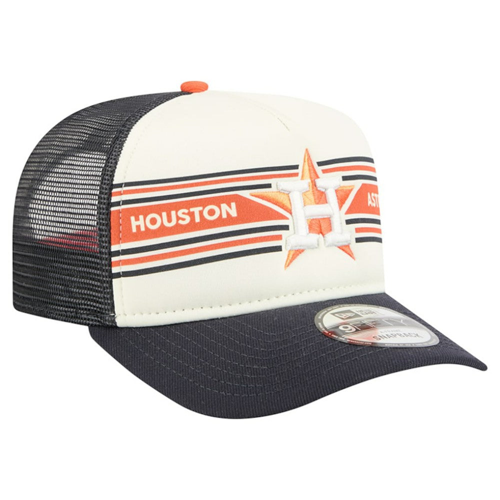 Houston Astros New Era Banner A-Frame 9FIFTY Trucker Snapback Hat Sale