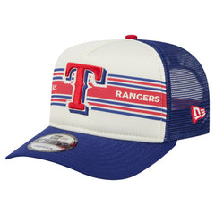 Texas Rangers New Era Banner A-Frame 9FIFTY Trucker Snapback Hat Online