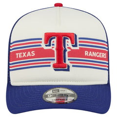 Texas Rangers New Era Banner A-Frame 9FIFTY Trucker Snapback Hat Online