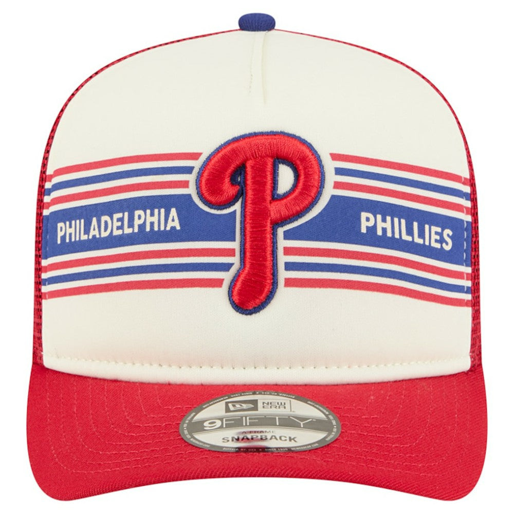 Philadelphia Phillies New Era Banner A-Frame 9FIFTY Trucker Snapback Hat Discount