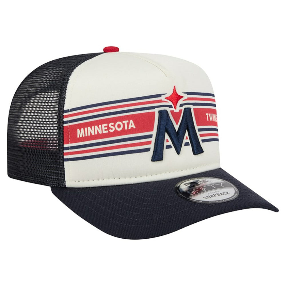 Minnesota Twins New Era Banner A-Frame 9FIFTY Trucker Snapback Hat Discount