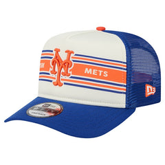 New York Mets New Era Banner A-Frame 9FIFTY Trucker Snapback Hat Discount