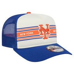 New York Mets New Era Banner A-Frame 9FIFTY Trucker Snapback Hat Discount