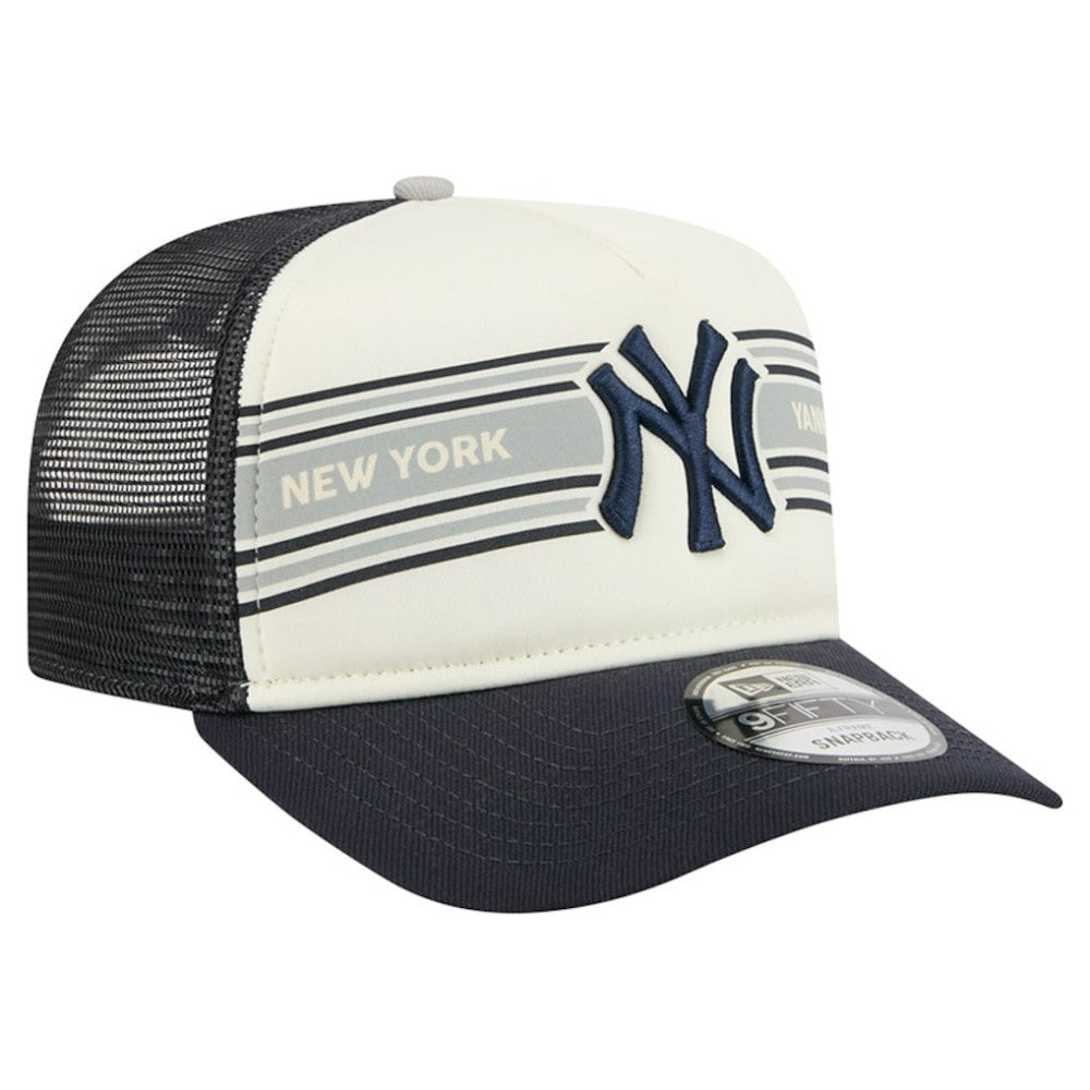 New York Yankees New Era Banner A-Frame 9FIFTY Trucker Snapback Hat Sale