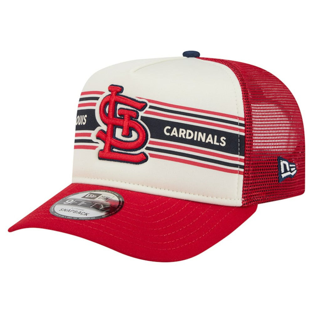 St. Louis Cardinals New Era Banner A-Frame 9FIFTY Trucker Snapback Hat Online