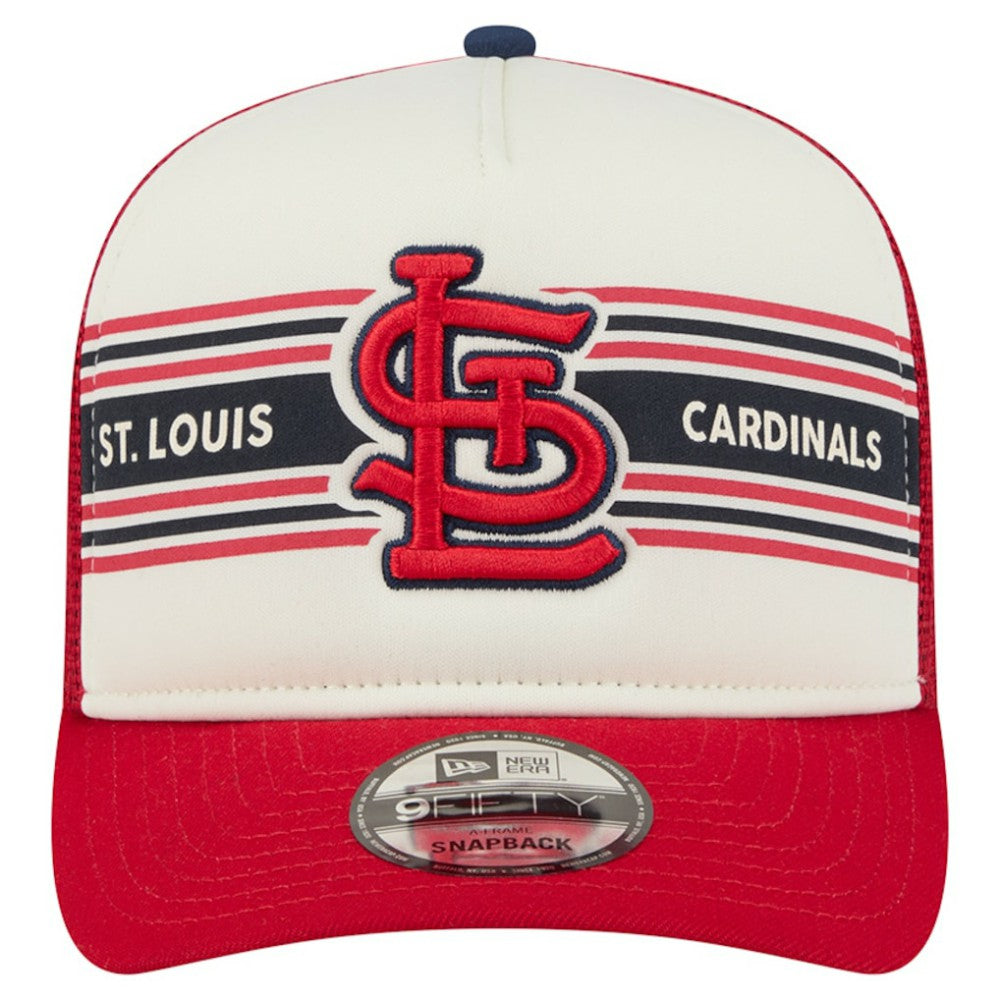 St. Louis Cardinals New Era Banner A-Frame 9FIFTY Trucker Snapback Hat Online