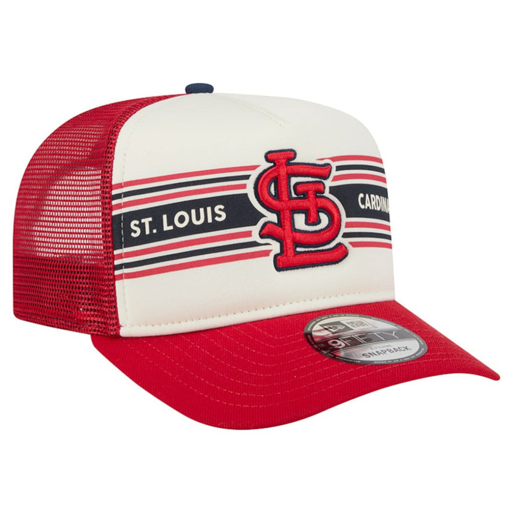 St. Louis Cardinals New Era Banner A-Frame 9FIFTY Trucker Snapback Hat Online