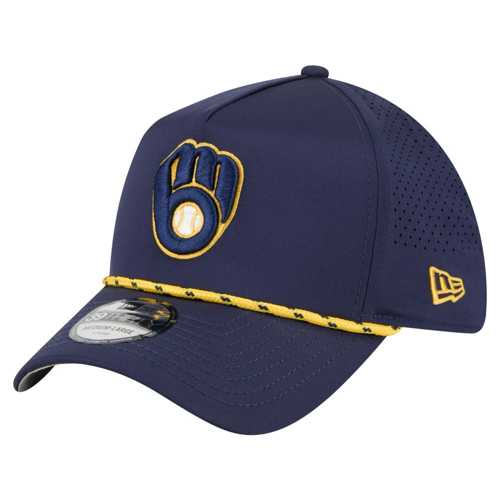 Milwaukee Brewers New Era 39THIRTY A-Frame Perforated Flex Hat for sale