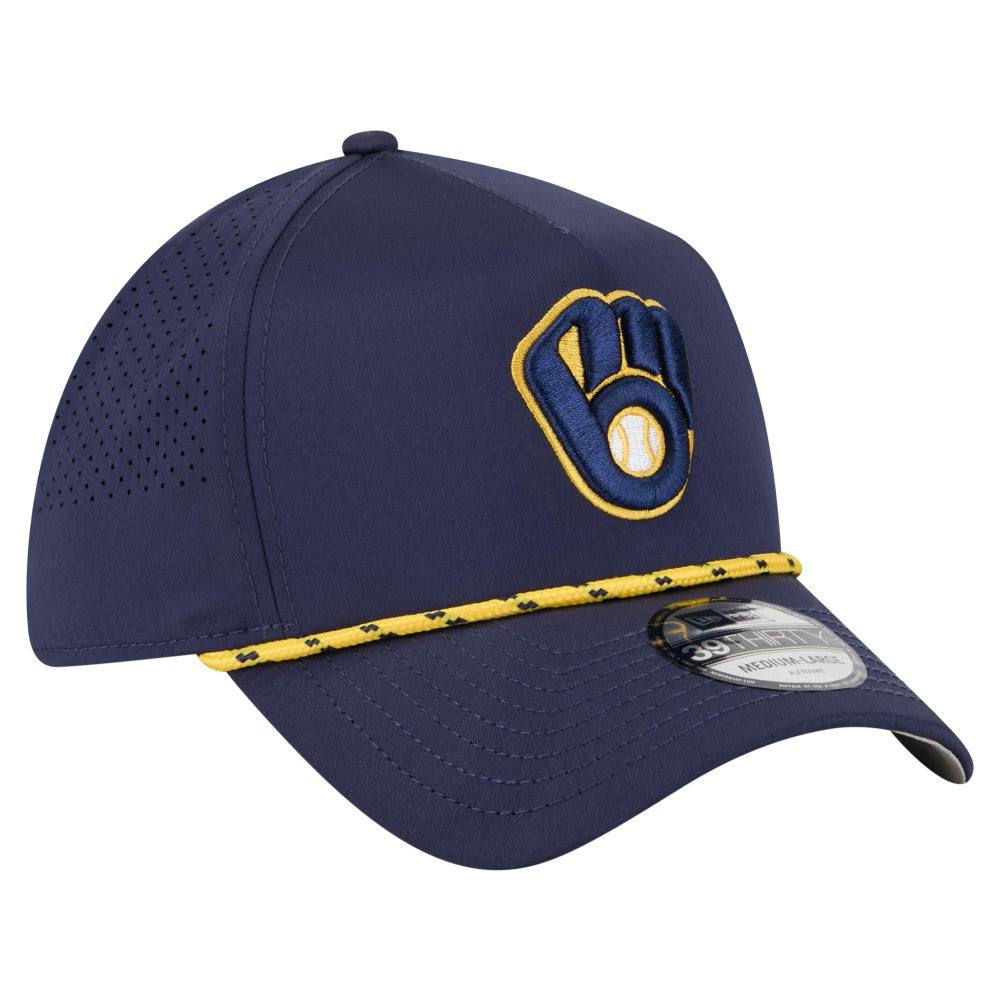 Milwaukee Brewers New Era 39THIRTY A-Frame Perforated Flex Hat for sale