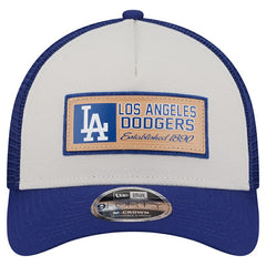 Los Angeles Dodgers New Era Text A-Frame Trucker 9FORTY Hat Discount