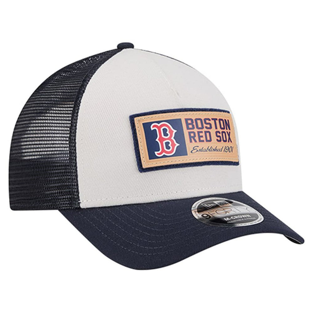 Boston Red Sox New Era Text A-Frame Trucker 9FORTY Hat for sale