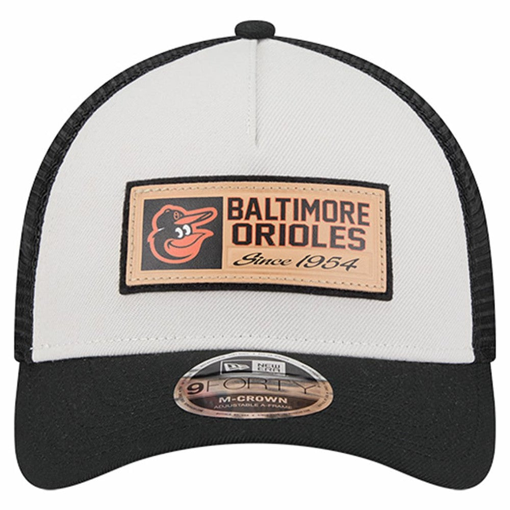 Baltimore Orioles New Era Text A-Frame Trucker 9FORTY Hat Sale