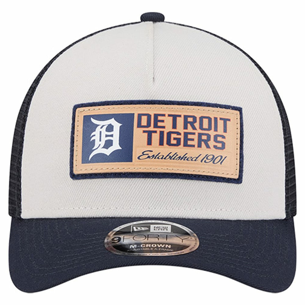 Detroit Tigers New Era Text A-Frame Trucker 9FORTY Hat Online