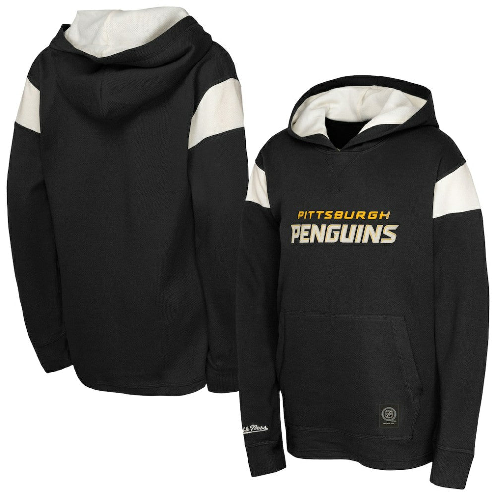 Pittsburgh Penguins Youth Thermal Lightweight Pullover Hoodie - Black | NHL near me