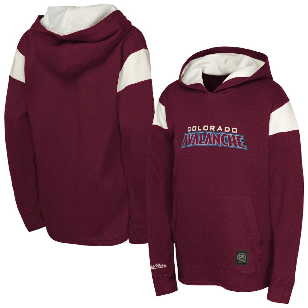 Colorado Avalanche Youth Thermal Lightweight Pullover Hoodie - Burgundy | NHL near me